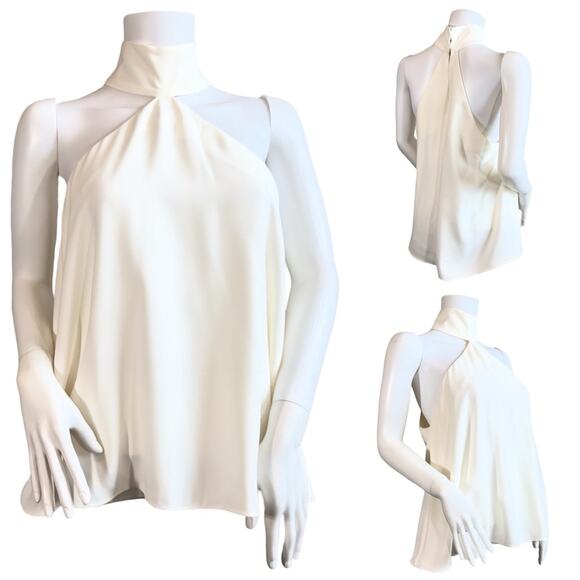 NWOT Amanda Uprichard Fontana Top in Ivory/Cream SZ M $178 - Picture 3 of 12